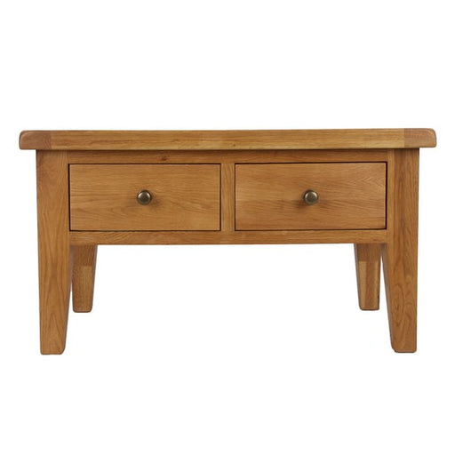 Torino Country Solid Oak 4 Drawer Coffee Table - The Furniture Mega Store 