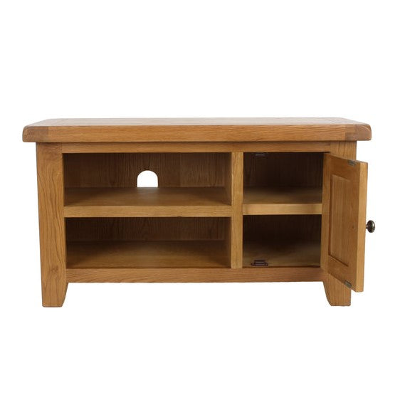 Torino Country Solid Oak Small TV Cabinet - The Furniture Mega Store 