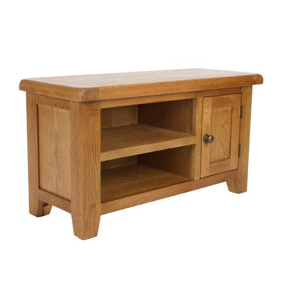 Torino Country Solid Oak Small TV Cabinet - The Furniture Mega Store 