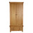 Torino Country Solid Oak 2 Door 1 Drawer Wardrobe - The Furniture Mega Store 