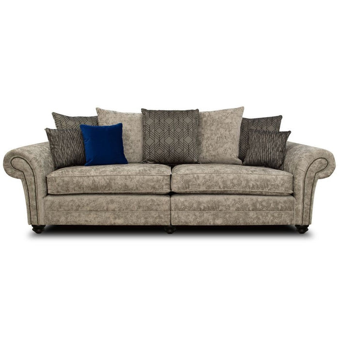 Morland Sofa Collection - Pillow Back or Classic Back - Choice Of Fabrics - The Furniture Mega Store 