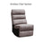 Ellis Corner Modular Fibre Fabric Recliner Sofa - Manual Or Power With USB Charging Port - The Furniture Mega Store 