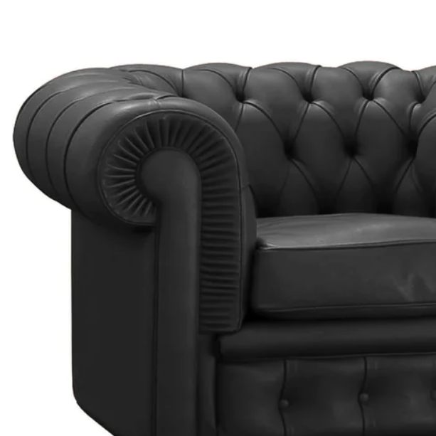 Victoria Italian Leather Corner Chesterfield Sofa - Choice Of Leathers - The Furniture Mega Store 