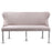 Valentino Mink Velvet Button Back Bench - The Furniture Mega Store 