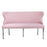 Valentino Pink Velvet Button Back Bench - The Furniture Mega Store 