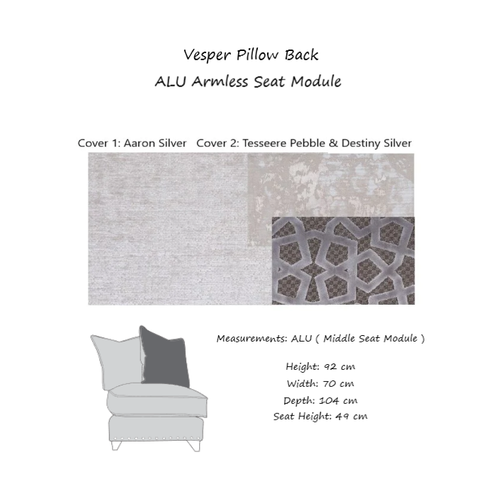 Vesper Corner Sofa Choice Of Pillow Or Classic Back - Fabrics & Configuration - The Furniture Mega Store 
