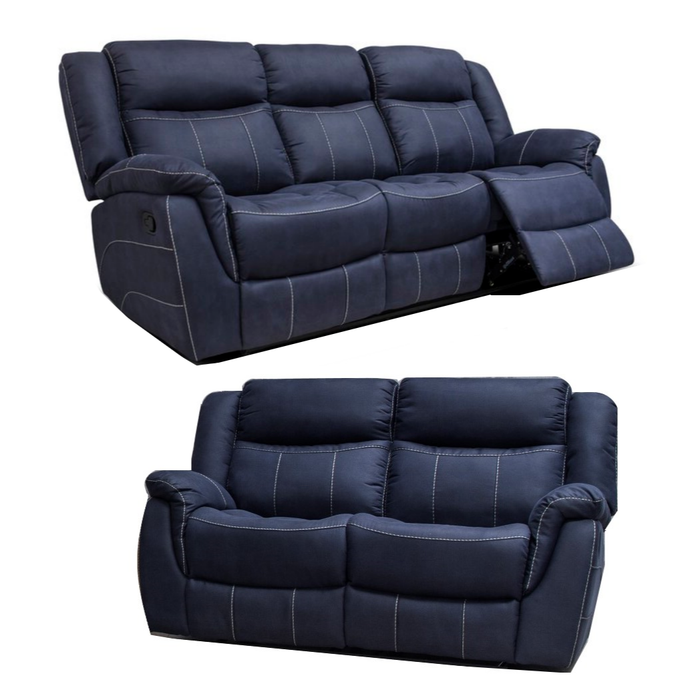 Walton Manual Fabric Recliner 3 Seater 2 Seater Sofa Set