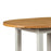 Chester Dove Grey & Solid Oak Round Extending Dining Table - The Furniture Mega Store 