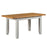 Chester Dove Grey & Solid Oak Extending Dining Table - Choice Of Sizes - The Furniture Mega Store 