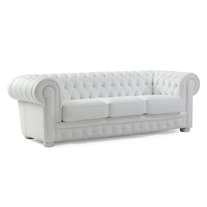 Victoria Italian Leather Chesterfield Sofa Collection - Choice Of Leathers - The Furniture Mega Store 