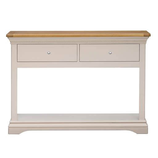 Winchester Oak & Painted 2 Drawer Console Table - The Furniture Mega Store 