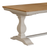 Winchester Oak & Painted Extandable Dining Table 180cm - 230cm - The Furniture Mega Store 