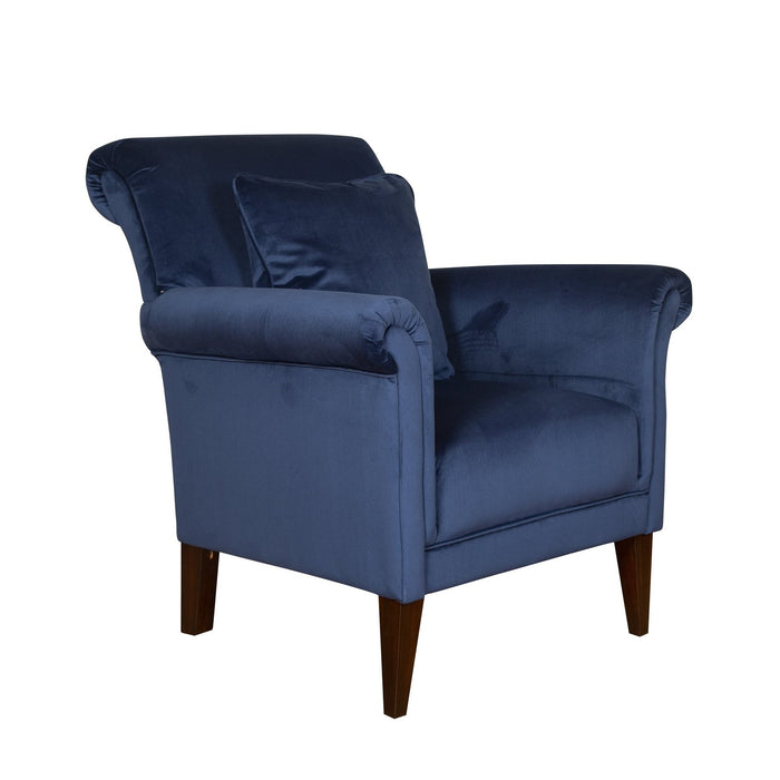 York Accent Chair - Choice Of Fabrics & Feet - The Furniture Mega Store 