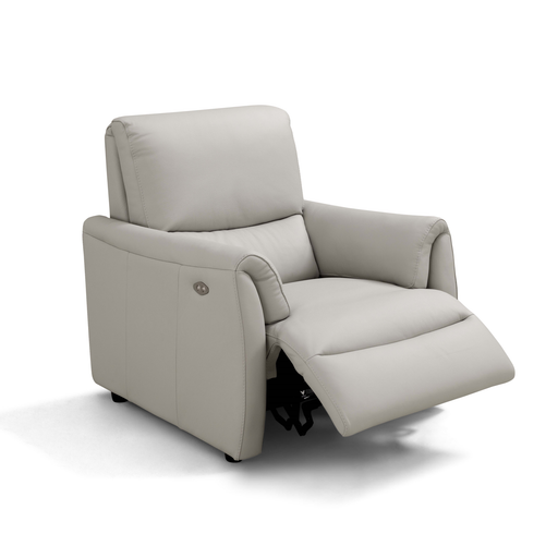 Ziwa Italian Leather Power Recliner Armchair - Choice Of Leather Colours - The Furniture Mega Store 