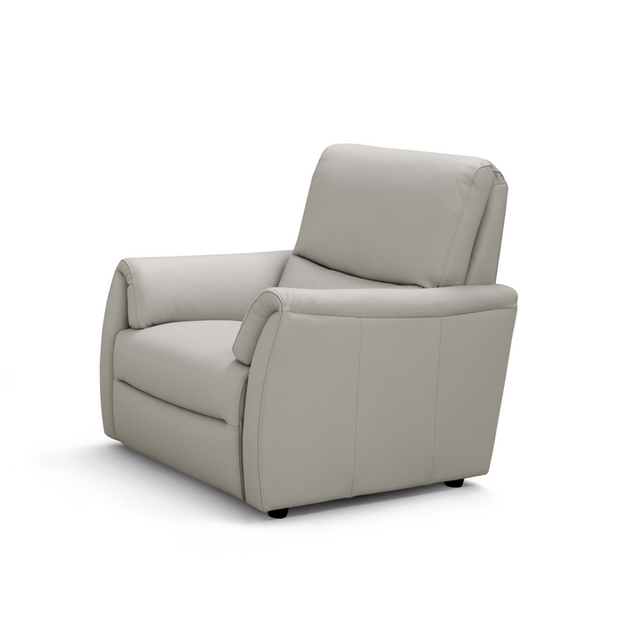 Ziwa Italian Leather Power Recliner Armchair - Choice Of Leather Colours - The Furniture Mega Store 