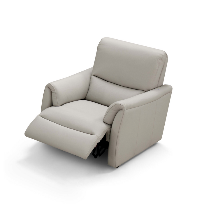 Ziwa Italian Leather Power Recliner Armchair - Choice Of Leather Colours - The Furniture Mega Store 