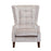 Vesper Throne Winged Fabric Accent Chair - Choice Of Legs - The Furniture Mega Store 