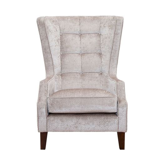 Vesper Throne Winged Fabric Accent Chair - Choice Of Legs - The Furniture Mega Store
