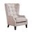 Vesper Throne Winged Fabric Accent Chair - Choice Of Legs - The Furniture Mega Store 