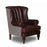 Scholar Armchair - Bespoke Vintage leather & Harris Tweed Options - The Furniture Mega Store 