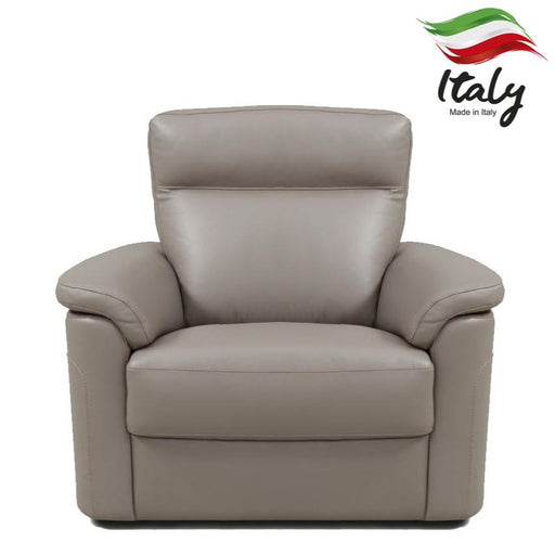 Argenta Italian Leather Armchair - The Furniture Mega Store 