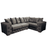 Deluxe Corner L Shaped Sofa - Choice Of Colours - The Furniture Mega Store 