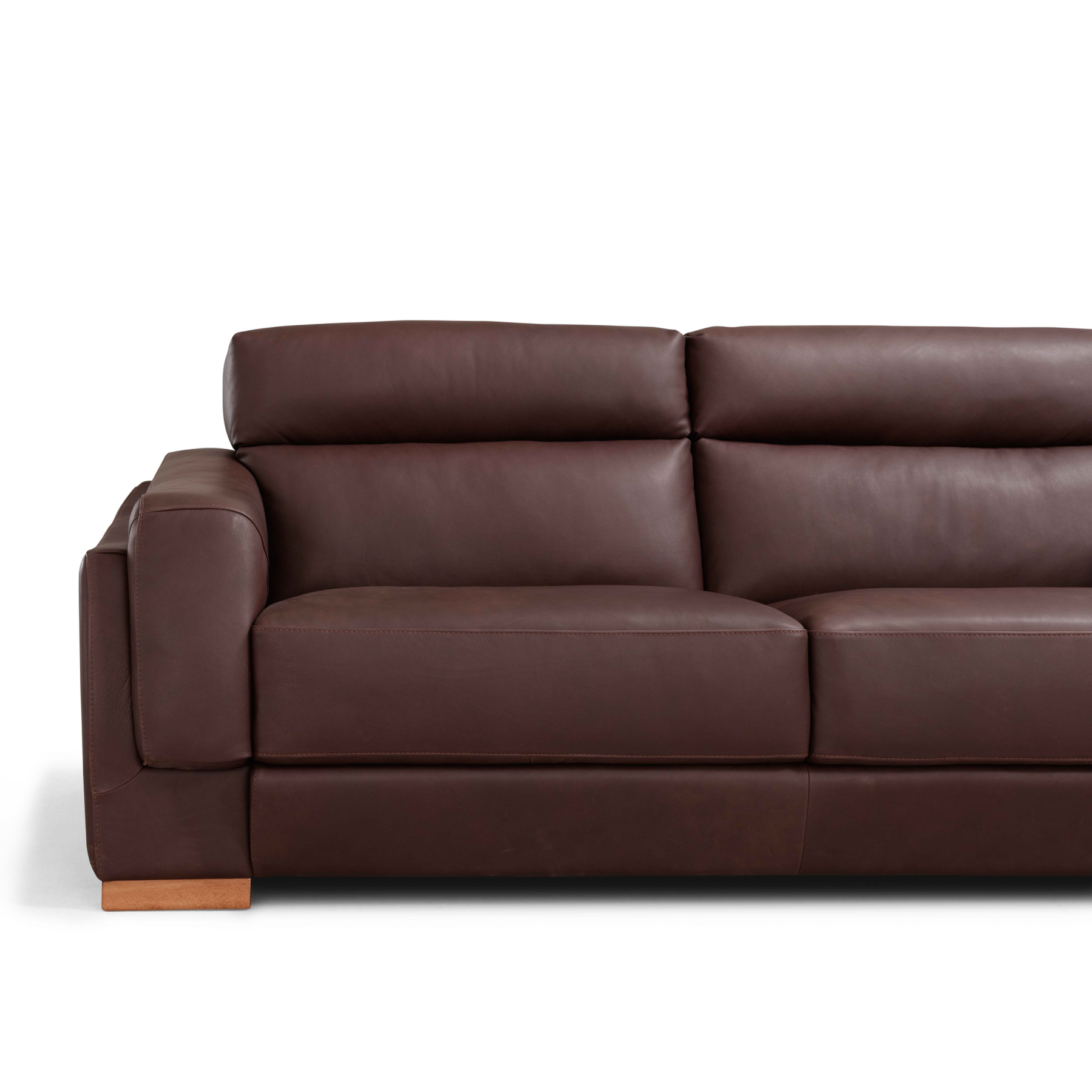Brindisi Top Grain Italian Leather Corner Sofa Choice Of Sizes