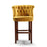 Parker Velvet Buttoned Back Bar Stool - Various Options - The Furniture Mega Store 