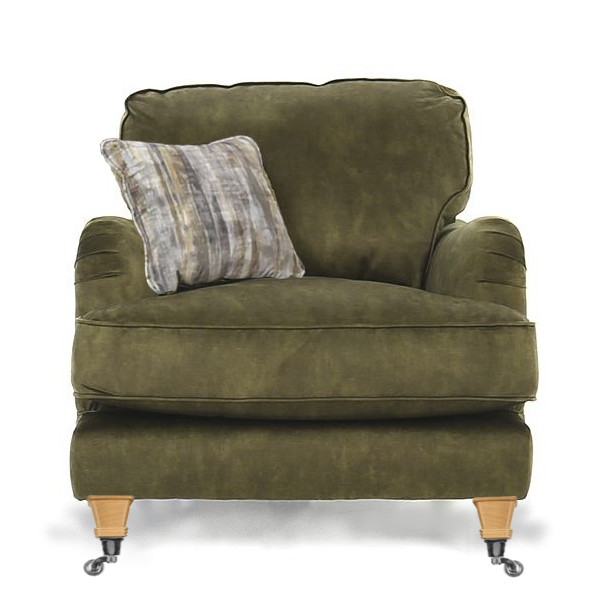 Beatrix Collection Armchair - Choice Of Fabric & Feet - The Furniture Mega Store 