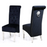 Louis 1.8 Black Marble Dining Table & 6 Sofia Velvet Lion Knocker Dining Chairs - The Furniture Mega Store 