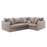 Blaise Corner Sofa - Choice Of Sizes & Fabrics - The Furniture Mega Store 