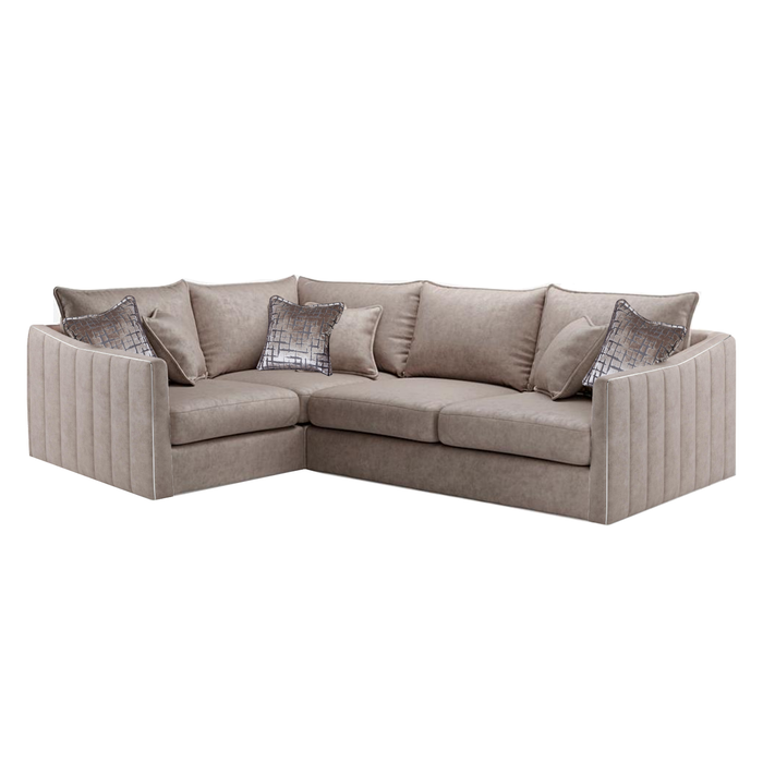 Blaise Corner Sofa - Choice Of Sizes & Fabrics - The Furniture Mega Store 