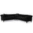 Classic Chesterfield Plush Velvet Corner Sofa - Choice Of Colours - The Furniture Mega Store 