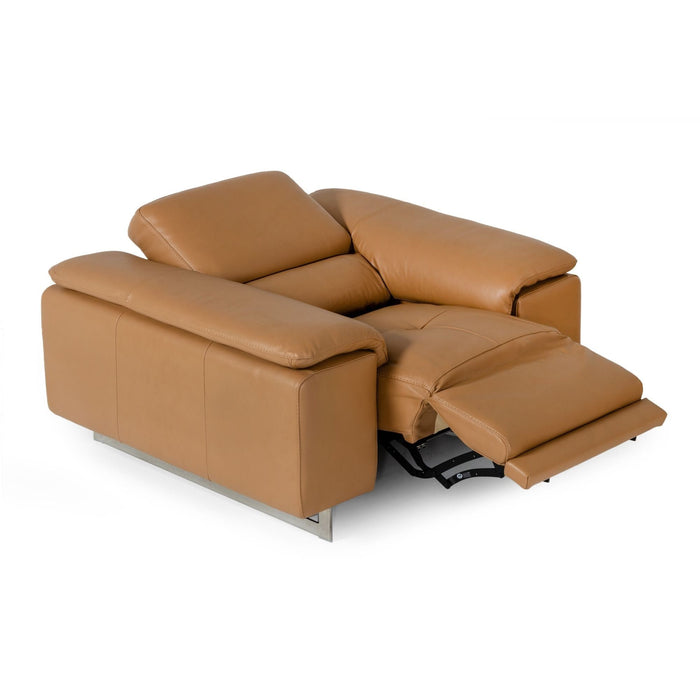 Blossom Italian Leather Power Recliner Armchair - Various Options - The Furniture Mega Store 