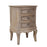 Calais Grey Wash 3 Drawer Bedside Cabinet - The Furniture Mega Store 