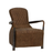 Diamond Quilted Liberty Snug Chair - Gunmetal Frame & Brown Aniline Leather Cover - The Furniture Mega Store 