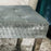 Silver Velvet Tufted Dining Bench With Chrome Legs - 140cm - The Furniture Mega Store 