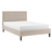 Picasso Buscuit Fabric Bedstead 4FT Small Double - The Furniture Mega Store 