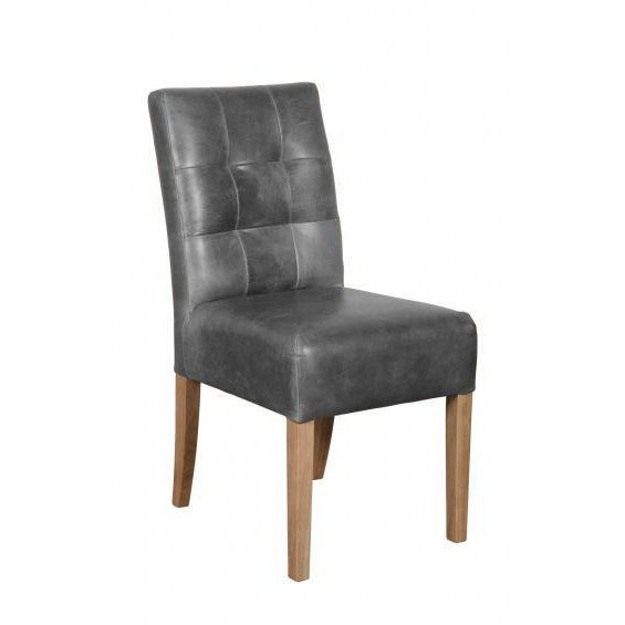 William Vintage Leather Dining Chair - Choice Of Leathers & Legs - The Furniture Mega Store 