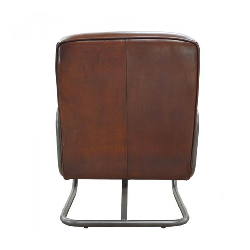 Calcula Brown Aniline Leather Chair - The Furniture Mega Store 