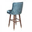 Clare Bespoke Quilted Back Bar Stool - Opulence Velvet - Various Options - The Furniture Mega Store 