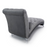 Luxury Grey Velvet Chaise Longue - The Furniture Mega Store 