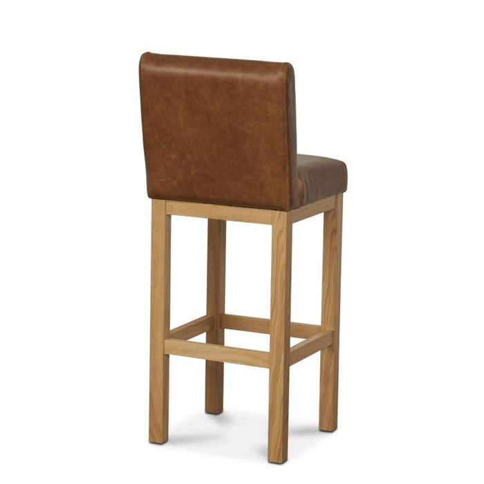 Rempstone Vintage Leather Bar Stool - Various Options - The Furniture Mega Store 