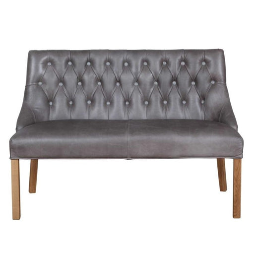 Leather dining settee deals