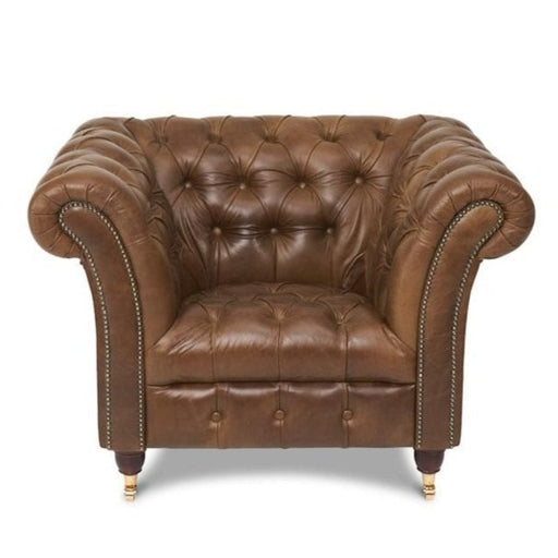 Westminster Buttoned Vintage Leather Chesterfield Chair Collection - The Furniture Mega Store 