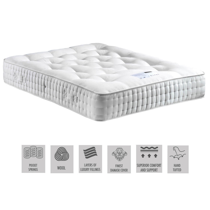 Connoisseur 1500 Pocket Sprung Mattress - The Furniture Mega Store 