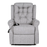 Belvedere Silver Fabric Dual Motor Riser Recliner Chair - Choice Of Sizes - The Furniture Mega Store 