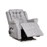 Belvedere Silver Fabric Dual Motor Riser Recliner Chair - Choice Of Sizes - The Furniture Mega Store 