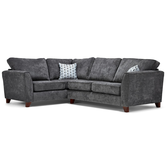 Elora Fabric L Shaped Corner Sofa - The Furniture Mega Store 