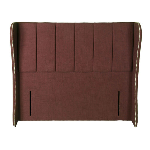 Winged Vertical Floor Standing Full Headboard - Choice Of Fabrics & Sizes - The Furniture Mega Store 